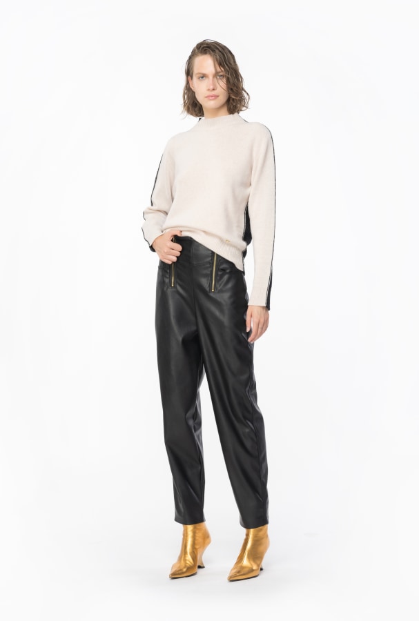 Pantaloni pelle pinko online