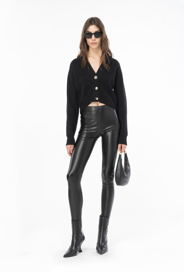Pinko leather shop pants
